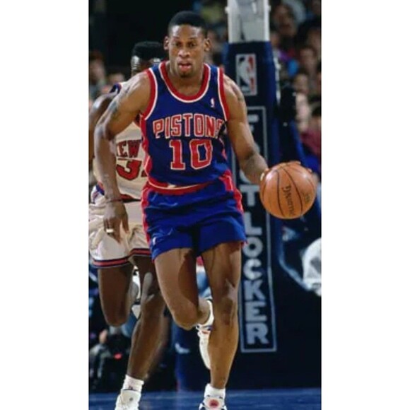 Dennis Rodman (Adidas)-(Pistons)-(Jersey)-(Blue/Red)-(Size:XL)-(New Cond.)-$85 - Picture 8 of 12